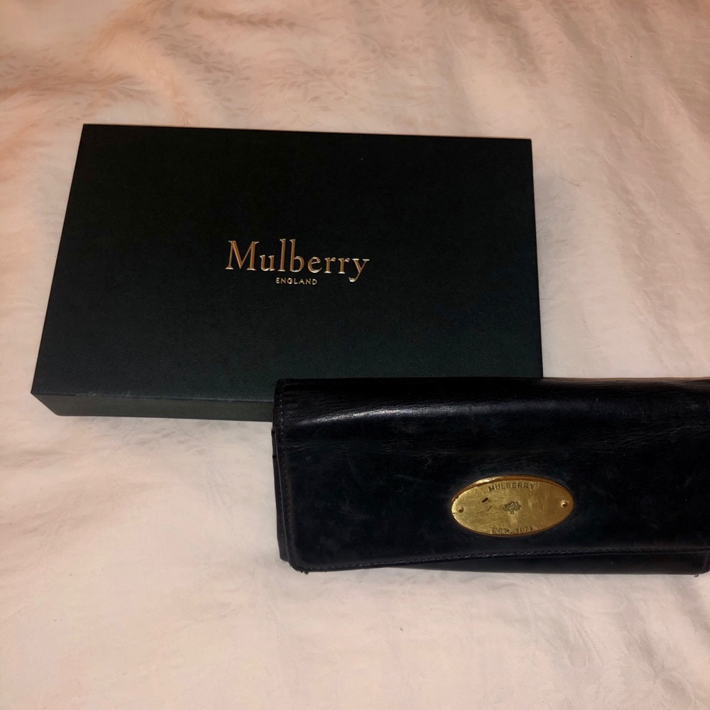 Mulberry Navy Leather wallet